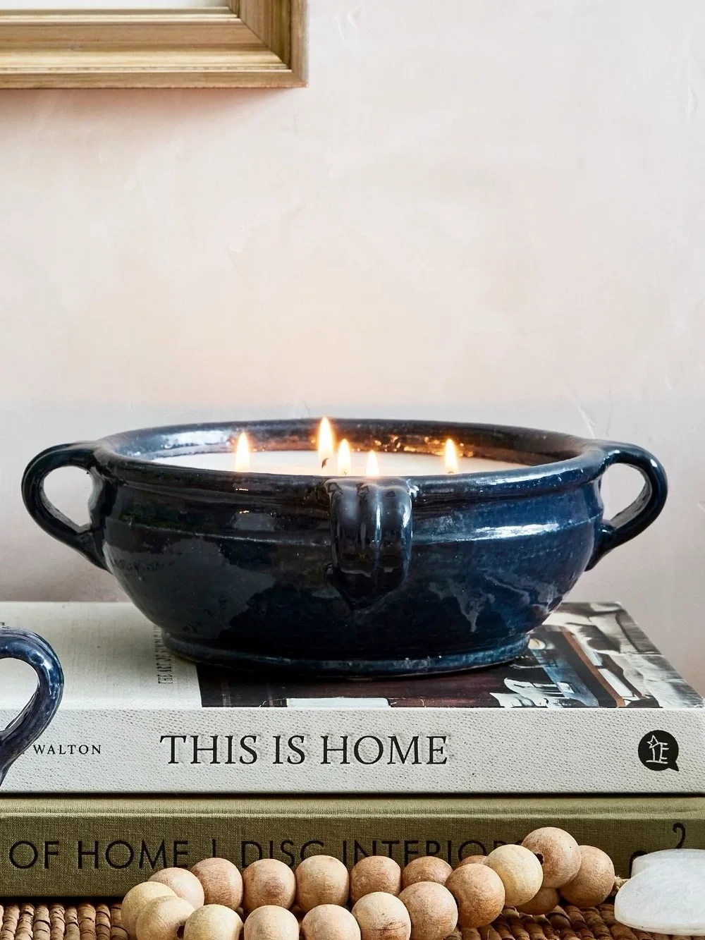 Pottery Barn Large Candle in Emery Scent Collection - Mediterranean seaside
